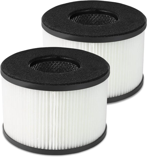 BS-03 Filter Replacement for PARTU and Slevoo BS-03 Air Purifier, H13 True HEPA and Activated Carbon Filter