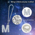 Bling Car Letter Charm, Cute Hanging Crystal Pendant Rear View Mirror Ornament, Rhinestone Women Auto Decoration (White