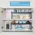 X-cosrack 1 Pack Countertop Countertop Counter Length:25.5" Expandable Cabinet Shelves, Stackable Shelves Organizers