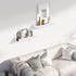 12" Set 2 Muzilife Small Floating Wall Ledge Shelves with Lip - of Wood Floating Shelves - White Wall Mounted Picture