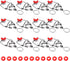 FERRODAY 12-Pack 18mm Glass Bottle Caps with Replacement Silicone Gaskets, Airtight, Leakproof, Easy Swing Top
