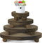 DEMULANS Wood Plant Stand Set of 4,mini Plant Stool 10 8 6 4