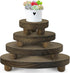 DEMULANS Wood Plant Stand Set of 4,mini Plant Stool 10 8 6 4