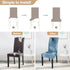 SearchI Summer Pattern Dining Room Chair Covers Set of 4, Stretch Printed Parsons Slipcovers, Blue