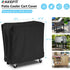 65-80 Cooler,34"Lx19"Wx31"H-Black AKEfit Patio Cooler Cart Cover,Waterproof Ice Chest Cart Cover Fits Quart Patio Party