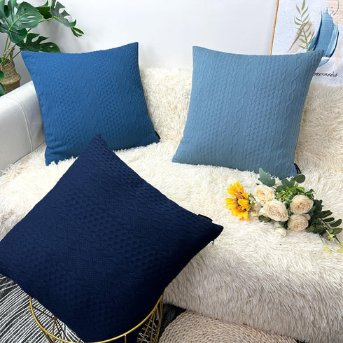 Booque Valley Throw Pillow Covers, Pack of 2 Super Soft Decorative Stretchy Cushion Covers for Sofa Bed Car Chair (Grey