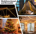 PJT 100 33ft 8 LED Hanging String Lights for Classroom Plug in Fairy Lights with Modes, Warm White String Lights