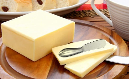 6-Piece Spreader Knife Set, Cheese and Butter Knives with Mini Serving Tongs, Stainless Steel (Silver)