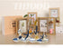 4PCS Sailboat Set, 4.4 6.8 Inch TIHOOD Mini Model Decoration Wooden Miniature Sailing Boat Home Decor Beach Nautical