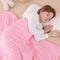 Sivio Weighted Blanket, Minky Dots Weighted Blanket,Soft and Cozy Cooling Heavy Blanket