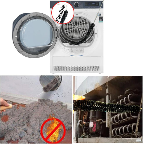 Dyson V7 V8 V10 V11 V15 Vacuum Accessories & Attachment - Traceless Dust Brush, Dryer Vent Cleaner Kit, Flexible