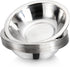 Okllen 10 Pack Small Stainless Steel Bowls, 6 1/2 Inch Wide Kitchen Metal Bowl with Flat Base, 3/4 Quart Prep Bowls for Meal Prep, Cooking, Serving, Baking by Okllen