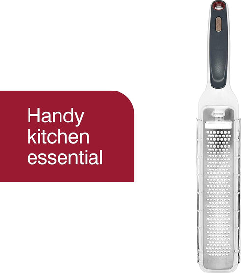 Zyliss SmoothGlide Rasp Grater – Fine Handheld Grater & Citrus Zester with Razor Sharp Stainless Steel Blade &