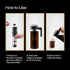 Takeya 2 Quart Glass Cold Brew Coffee Maker for Iced Coffee, Airtight Pitcher, Premium Quality, Black Lid and Handle
