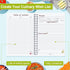 PECULA Recipe Book, 5.6"x 8.2" Blank Recipe Notebook to Write Your Own Recipes, Holds 170 Recipes