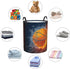 Sport Basketball Ball Round Laundry Hamper, Storage Basket for Toys, Clothes Organizer Bin for Home