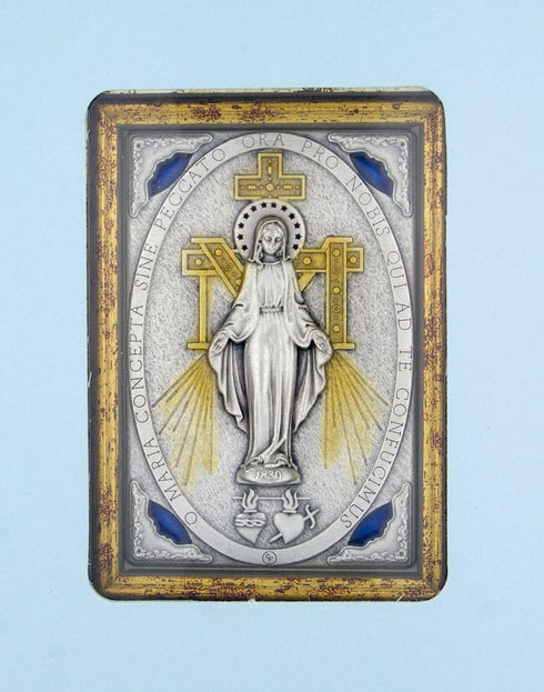 Venerare 5.5" x 4" Framed Miraculous Medal Wall Shrine