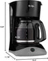 12 Mr. Coffee Black Coffee Maker, Cups, with Auto Pause and Glass Carafe, Perfect for Home and Office Use