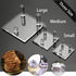 Hipiwe Clear Acrylic Display Stand - Set of 4 Three-Peg Easel Stands for Fossil, Coral, Geodes, and Collectibles