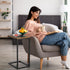 PayLessHere C-Shaped End Table Couch Table That Slide Under Small Side Tables for Sofa and Bed Large Desktop TV Tray