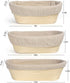 Set of 3 Lokeisna Sourdough Bread Baking Supplies, Sourdough Starter Kit, 9/10/11 Inch Plastic Bread Proofing Basket and Bread Baking Supplies-Bread Lame, Danish Whisk, Bowl & Dough Scraper by lokeisna