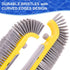 20'' POOLAZA Pool Brush, Heavy Duty Pool Brushes for Cleaning Pool Walls & Floors, Premium Pool Brush Head for Inground