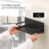 KES Magnetic Spice Rack for Refrigerator, Magnetic Shelf Spice Shelf for Kitchen, 2 Pack Matte Black