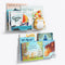 NIUBEE 16.5-Inch Acrylic Floating Bookshelves, 2-Pack, Clear Modern Wall Shelves for Child/Toddler