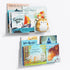 NIUBEE 16.5-Inch Acrylic Floating Bookshelves, 2-Pack, Clear Modern Wall Shelves for Child/Toddler