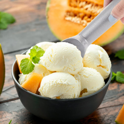 16 7 Inch Frozen Gejoy Pcs Ice Cream Scoop Nonstick Anti Freeze Ice Cream Scooper Aluminum Design Dessert Spoon