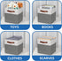 Temary 4 Pack Cube Storage Bins, 11×11 Fabric Storage Baskets with Handles, Collapsible for Shelf