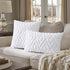 Soft Faux Fur Throw Pillow Covers 12x20 - Plush Short Wool Velvet Decorative lumbar Pillow Covers - Couch Sofa Pillow Covers for Living Room with 3D Diamond Pattern - Set of 2 - Pure White by Pallene