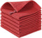 Homaxy 100% Cotton Waffle Weave Kitchen Dish Cloths, Ultra Soft Absorbent Quick Drying (12 x 12 Inches, 6-Pack, Brick