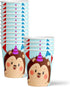 Hedgehog Birthday Party Supplies Set, Plates, Napkins, Cups Tableware Kit for 16
