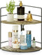 ZGO 2-Tier Bathroom Counter Organizer, Corner and Makeup Organizer for Vanity and
