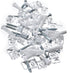 20 Pack 3-4mm Frameless Mirror Holder Clips Clear Mirror Mounting Clip Plastic Glass Retainer Clips Mirror Mounting Hardware with Screw and Anchors for Wall, Cabinet, Door