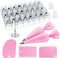 Kootek 32-Piece Cake Decorating Set with 24 Icing Piping Tips, 2 Reusable 12 Inch Pastry Bags for Frosting