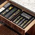 madesmart Classic 3-Compartment Plastic Utensil Tray - Multipurpose Storage Drawer Organizer, Carbon Large.
