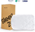 SLEEP ZONE Breathable Twin Mattress Pad - Machine Washable Quilted Fitted Cover, Deep Pocket up to 21" (White)