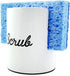 AuldHome Design White Enamel Sponge Holder, Rustic Enamelware Kitchen Sink Accessory