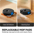 Microfiber Vacuum Mop Cloth Pads for Roborock Q Revo & Qrevo MaxV Robot Vacuum, Reusable & Washable Replacement Parts