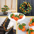 Fake Mini Tangerine Orange Artificial Fruit Simulation for Home Party Kitchen Festival Decoration, 3 pcs
