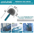 20'' Swimming Pool Brush Head, Detachable Pool Cleaning Brush with Durable Around Nylon Bristles, EZ Clip Aluminum