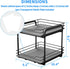 RCHYFEED 2 Tier Pull Out Spice Rack Organizer for Cabinet, Height Adjustable Heavy Duty Vertical Shelf