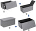 30 Inches 80L Giantex Folding Storage Ottoman W/Lift Top, Large Storage Space and Padded Seat Bed End Bench Chest