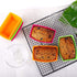 Webake Jumbo Cupcake Liners - Rectangular 4.3 Inch Silicone Baking Cups, Reusable Muffin Cups (Pack of 12)