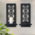 Set 2 Room.(15 x6 ZOLAPI of Candle Sconces, Farmhouse Accent Wall Sconce, Black Candle Holder Wall Decorations for Home