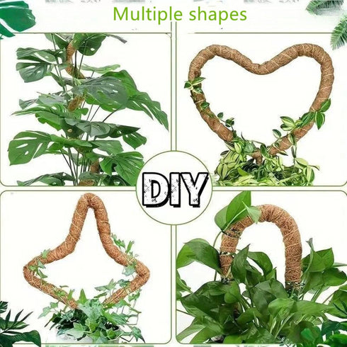 Pole,2 Pack 27 Inch 7mm Moss Monstera Plant Support, Upgraded Aluminum core Moss Poles for Climbing Indoor Plants DIY