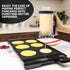 Fungyand Pancake Batter Dispenser - 4 Cups Complete Set with Muffin Rings, Spatula, Ideal Baking Tools for Pancakes