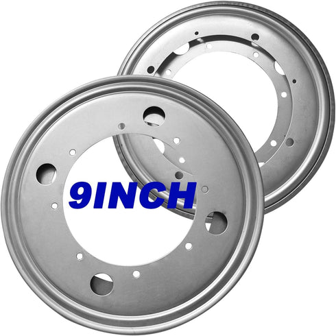 Evadow 2Pack Lazy Susan Hardware, 9" Rotating Bearing Plate 5/16 Thick, 750lbs Lazy